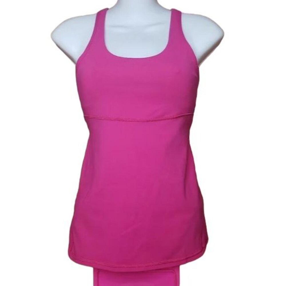 LULULEMON PINK RACER BACK TANK TOP SIZE 6